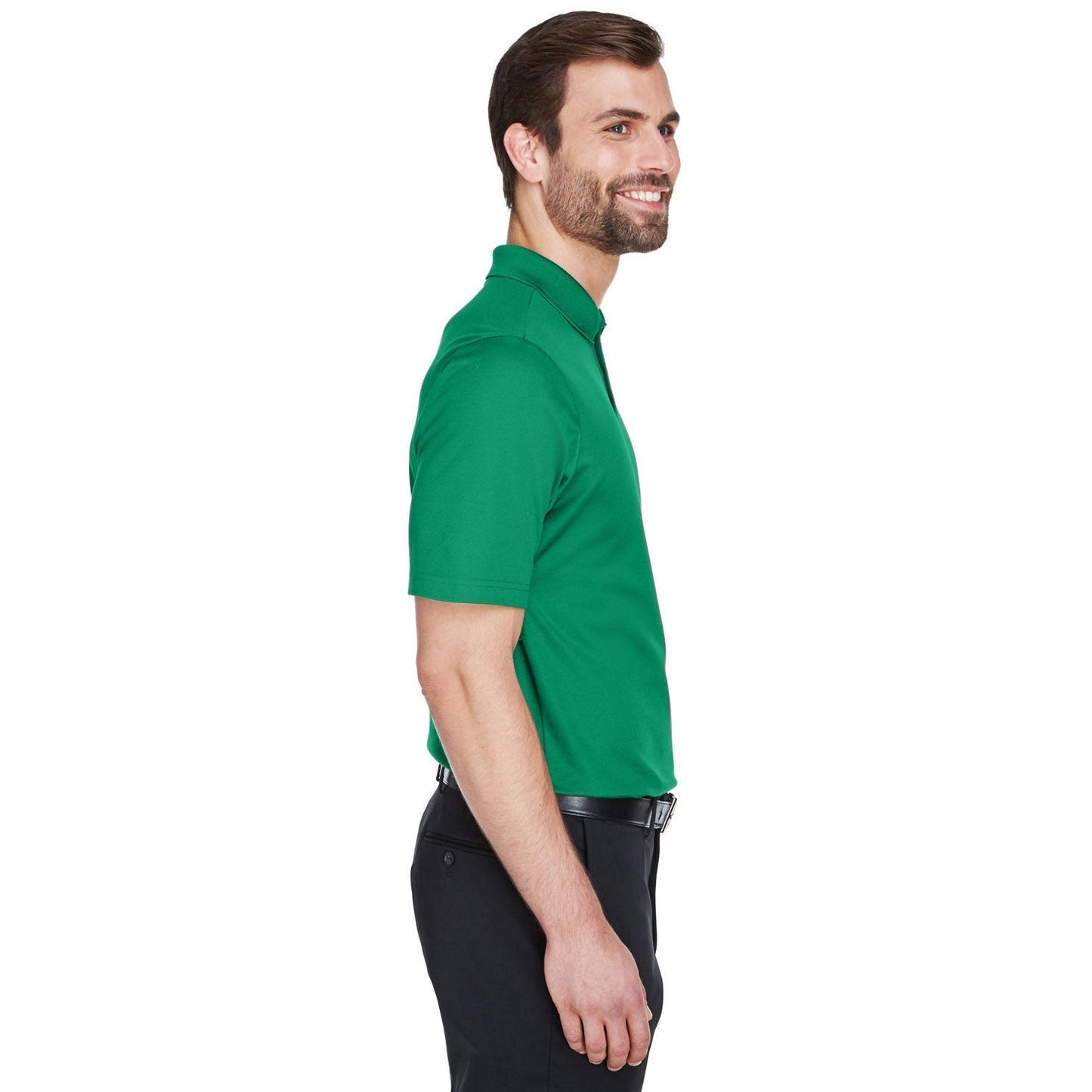 Black Polo Shirts - Devon & Jones - Performance Fabric