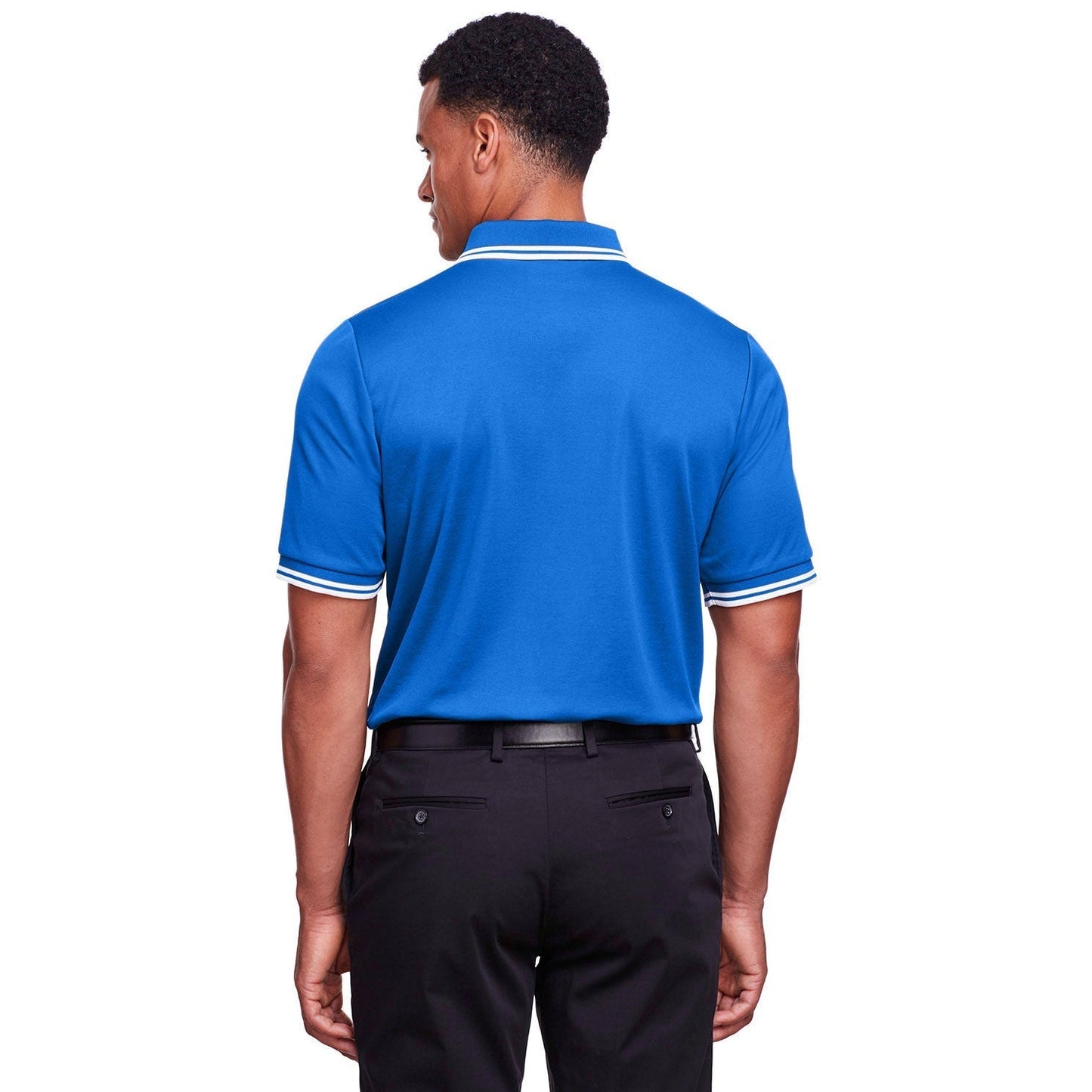 Black/White Polo Shirt - Devon & Jones - Performance Fit