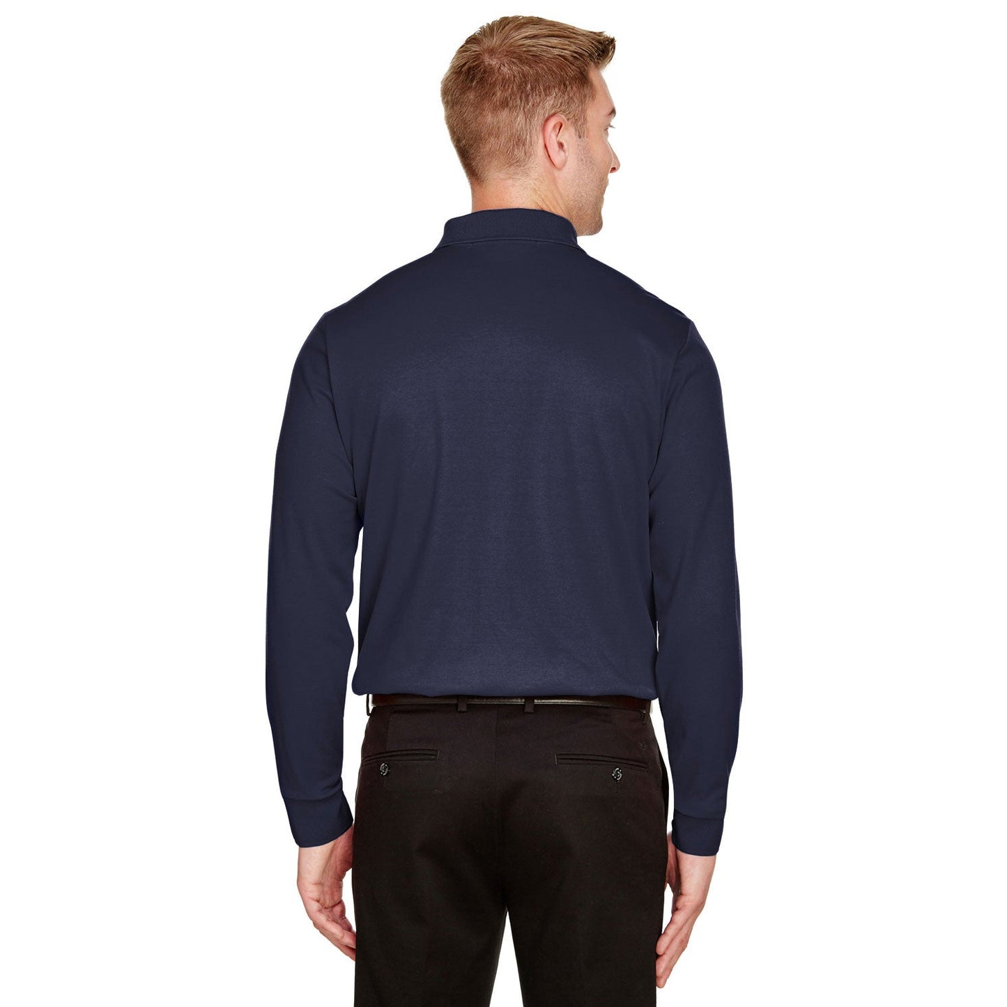 Black Polo Shirt - Devon & Jones - Performance Fabric