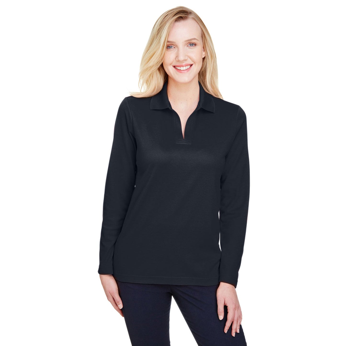 Black Performance Polo - Devon & Jones - Stylish Design