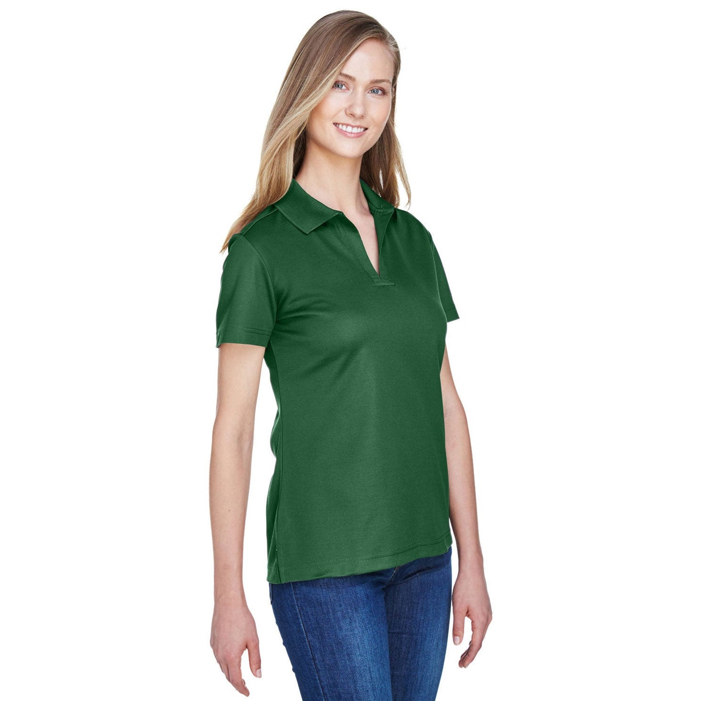 Black Polo Shirt - Devon & Jones - Performance Fabric