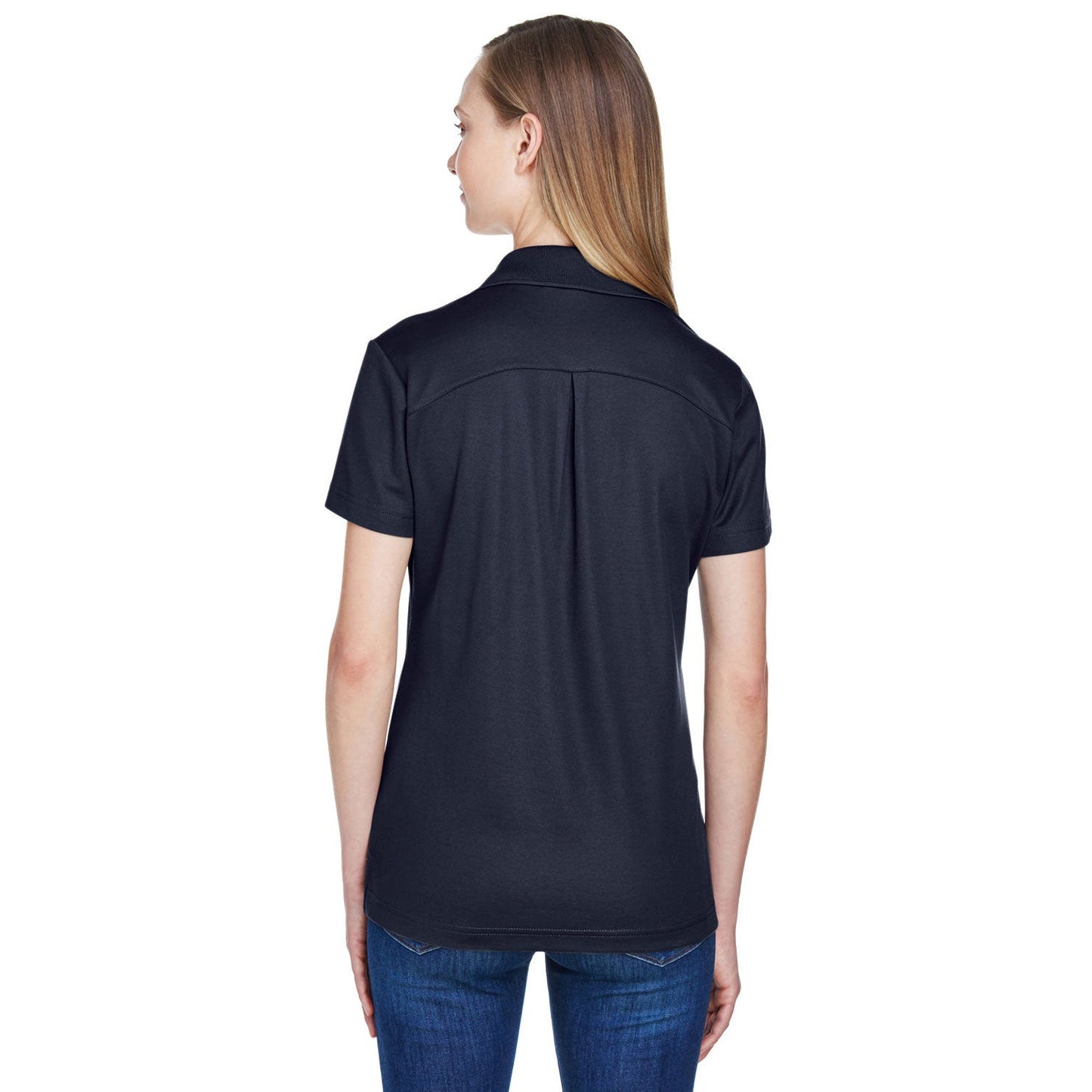 Black Polo Shirt - Devon & Jones - Performance Fabric