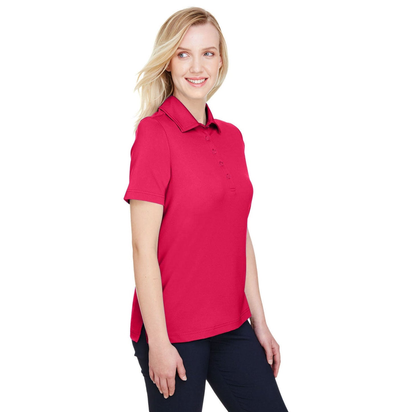 Black Polo Shirt - Devon & Jones - Performance Fabric