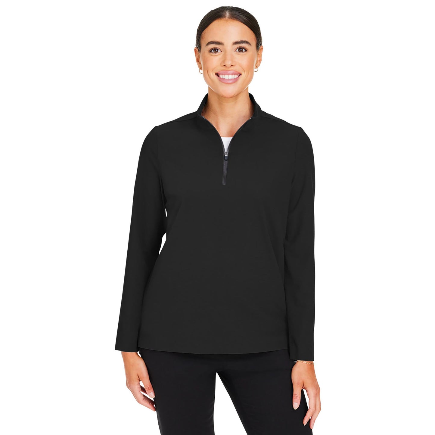 Black Jackets - Devon & Jones - Stylish Quarter-Zip - Performance