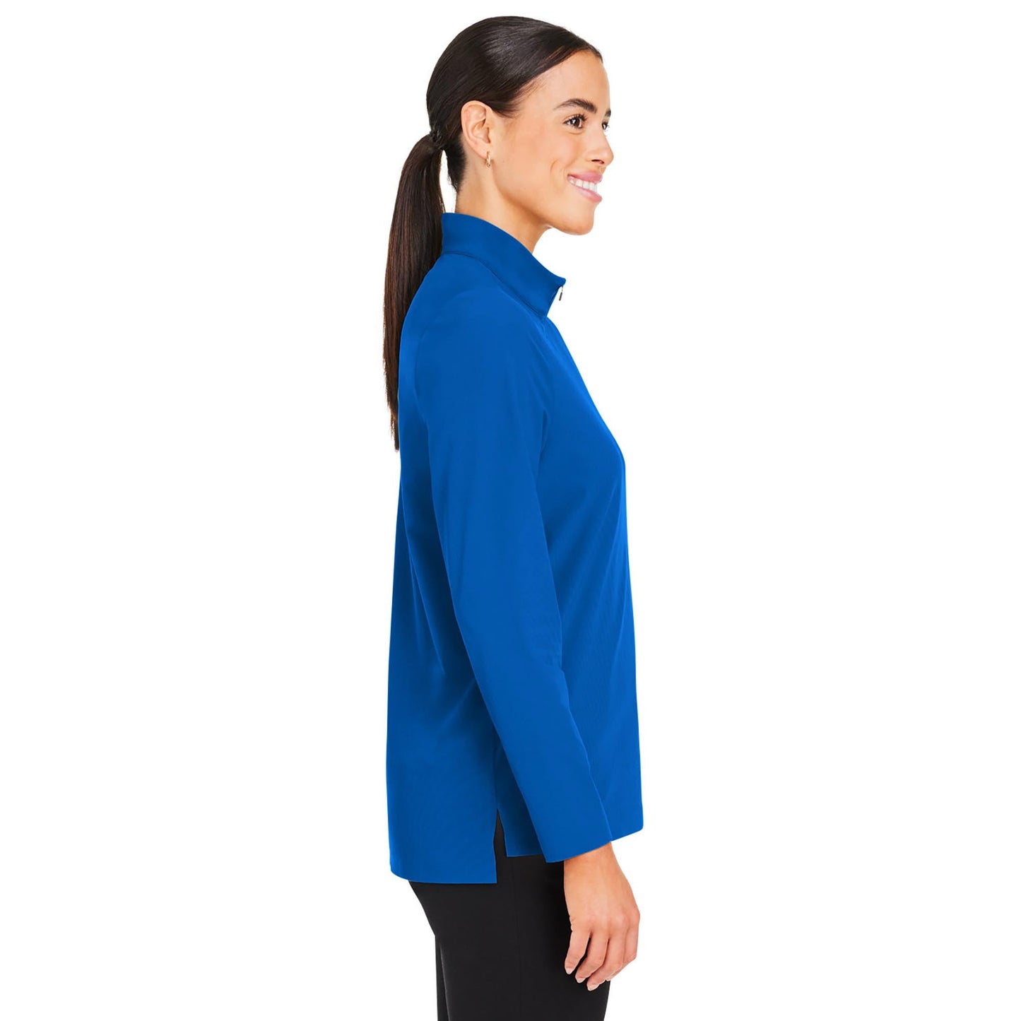 Black Jackets - Devon & Jones - Stylish Quarter-Zip - Performance