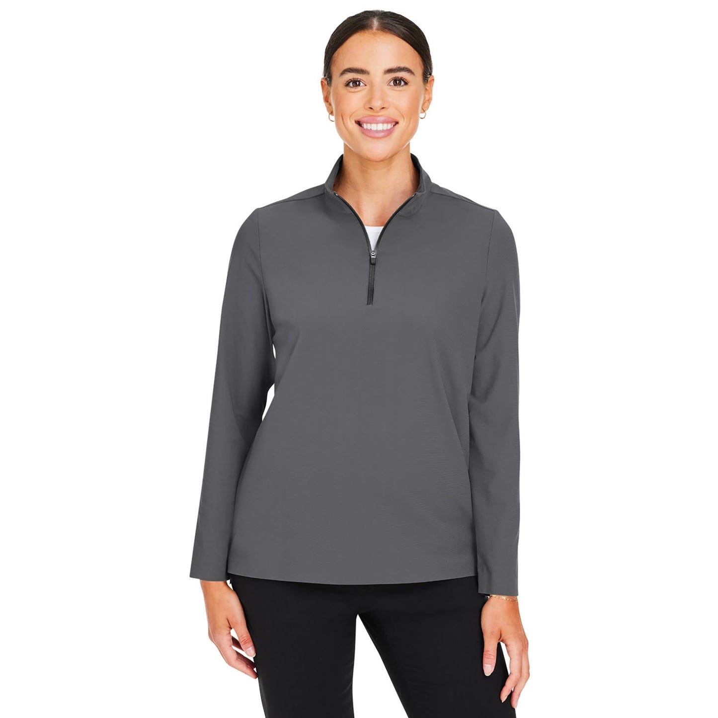 Black Jackets - Devon & Jones - Stylish Quarter-Zip - Performance
