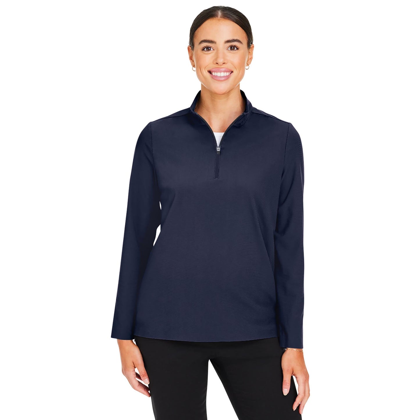 Black Jackets - Devon & Jones - Stylish Quarter-Zip - Performance