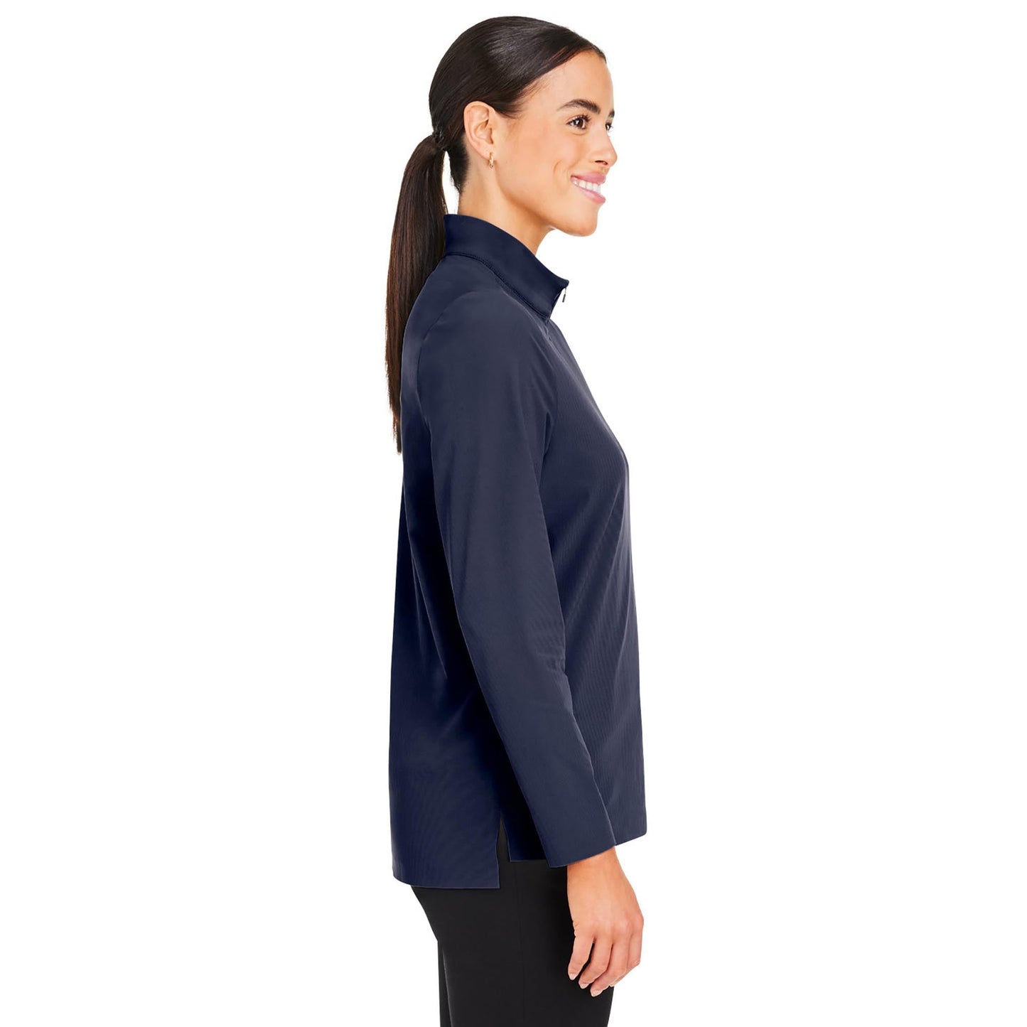 Black Jackets - Devon & Jones - Stylish Quarter-Zip - Performance