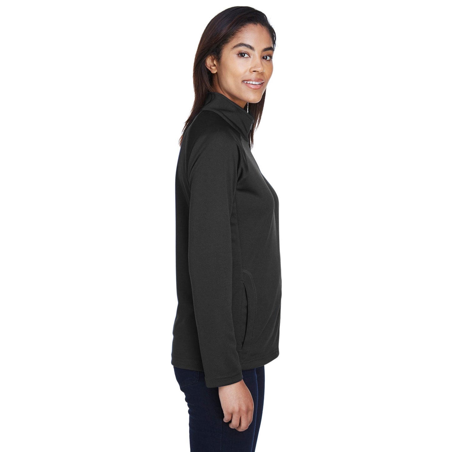 Black Sweatshirts - Devon & Jones - Stretch Tech-Shell