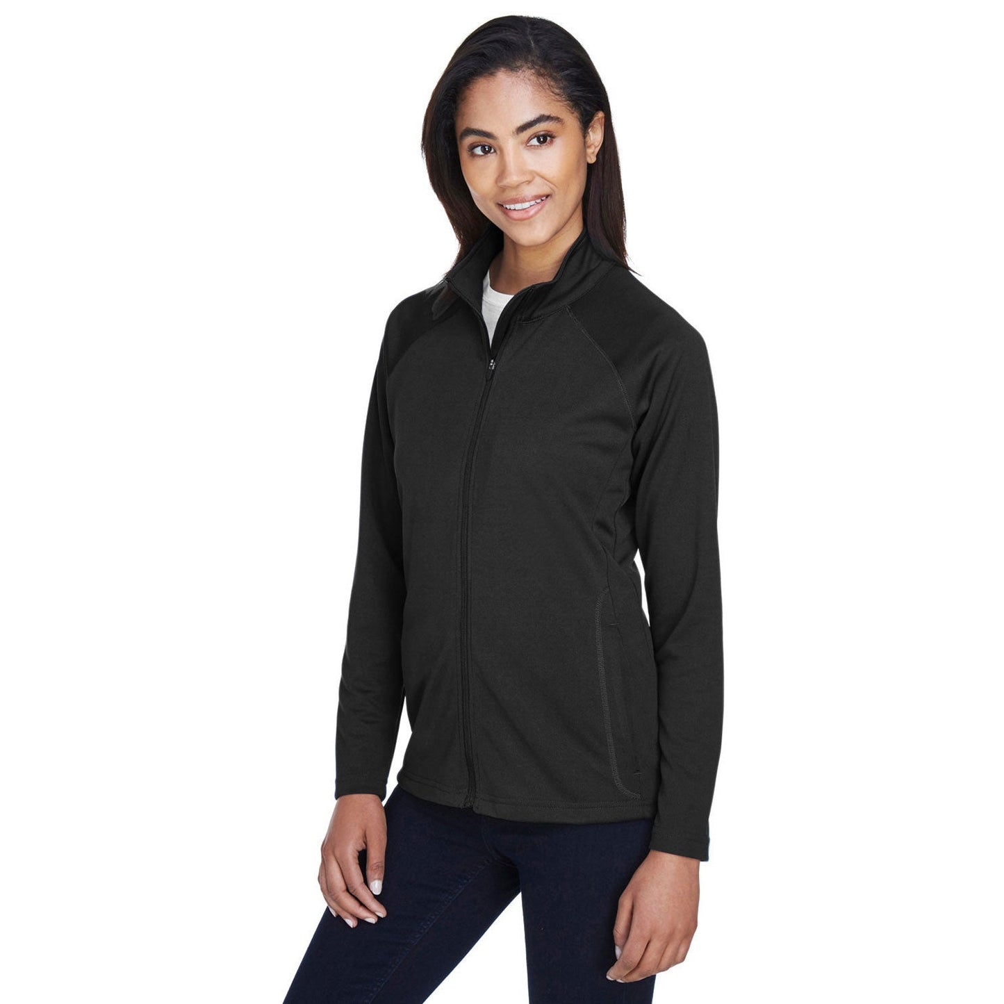 Black Sweatshirts - Devon & Jones - Stretch Tech-Shell