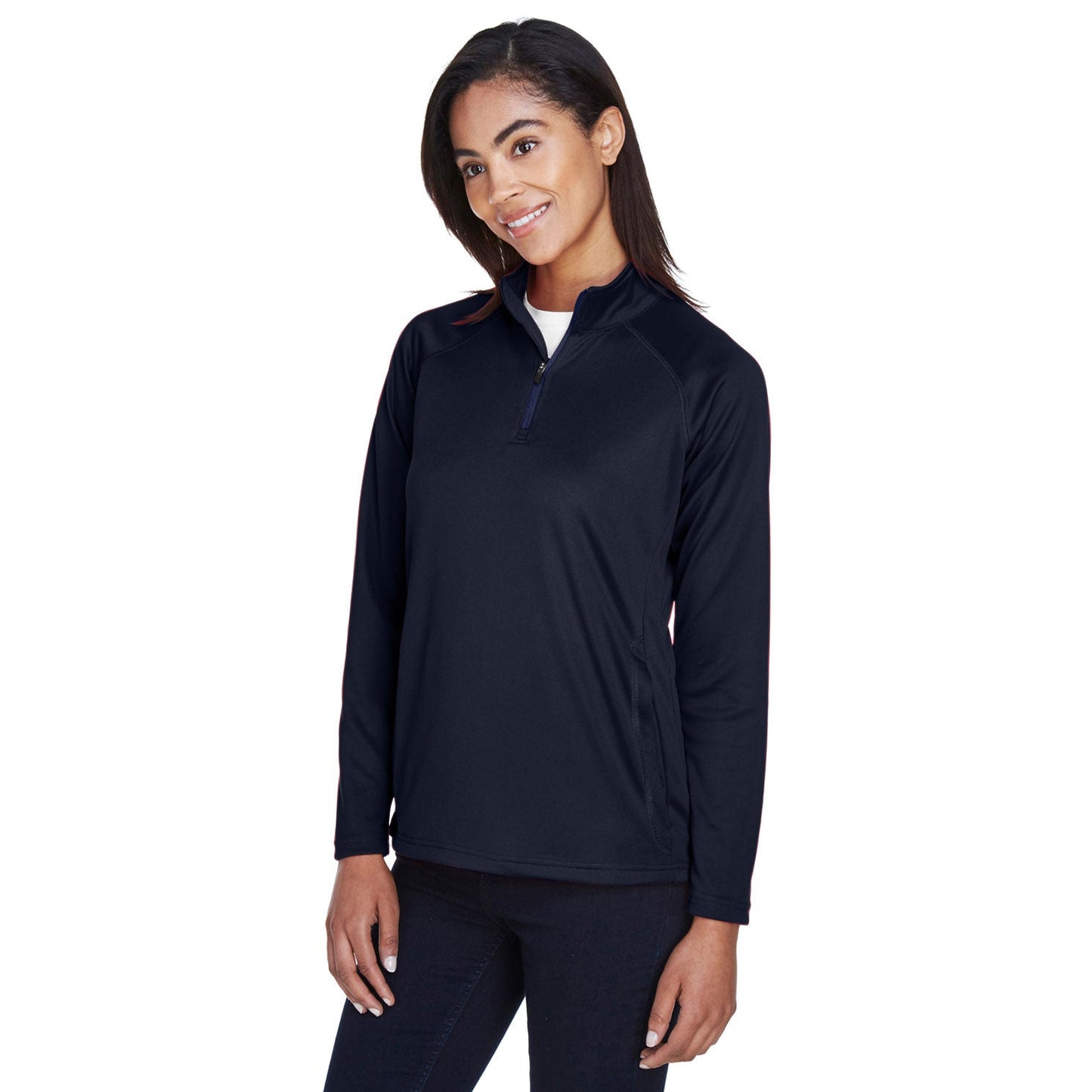 Black Sweatshirts - Devon & Jones - Stretch Tech-Shell