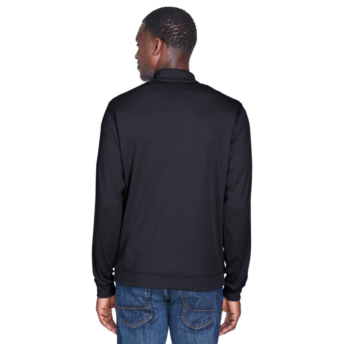 Black Sweatshirt - Devon & Jones - Moisture Wicking