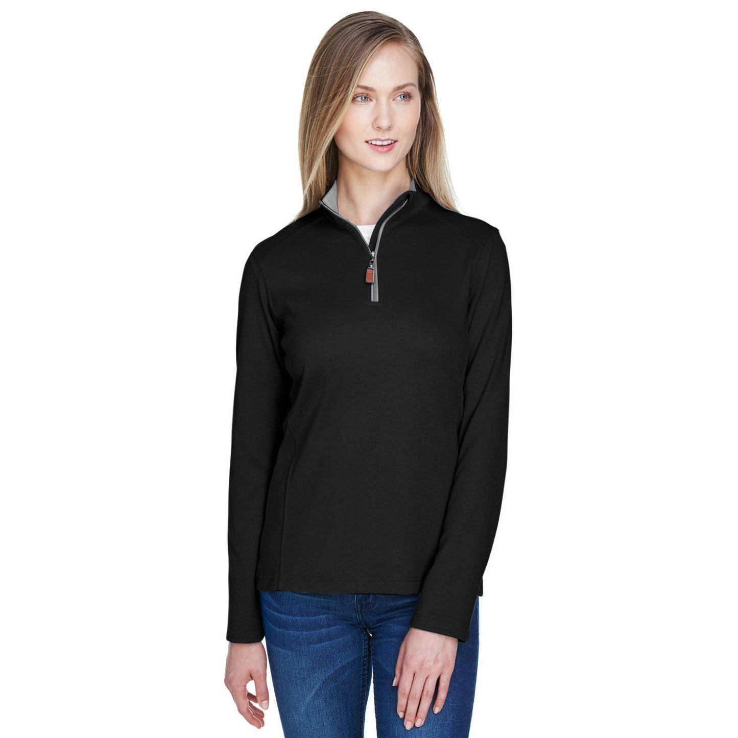Black Heather Sweatshirt - Devon & Jones - Performance Fit