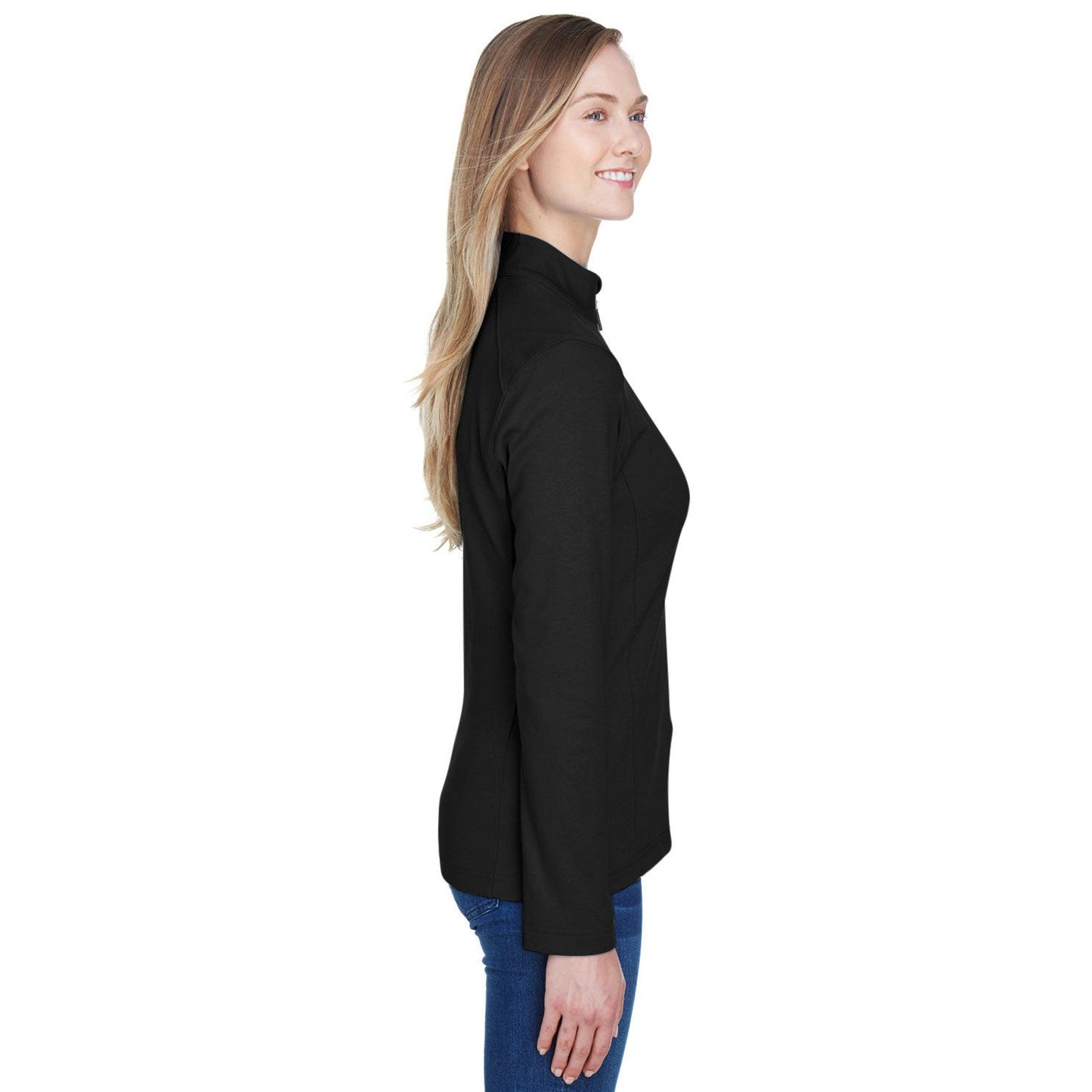 Black Heather Sweatshirt - Devon & Jones - Performance Fit