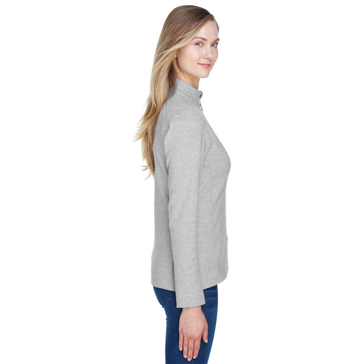 Black Heather Sweatshirt - Devon & Jones - Performance Fit
