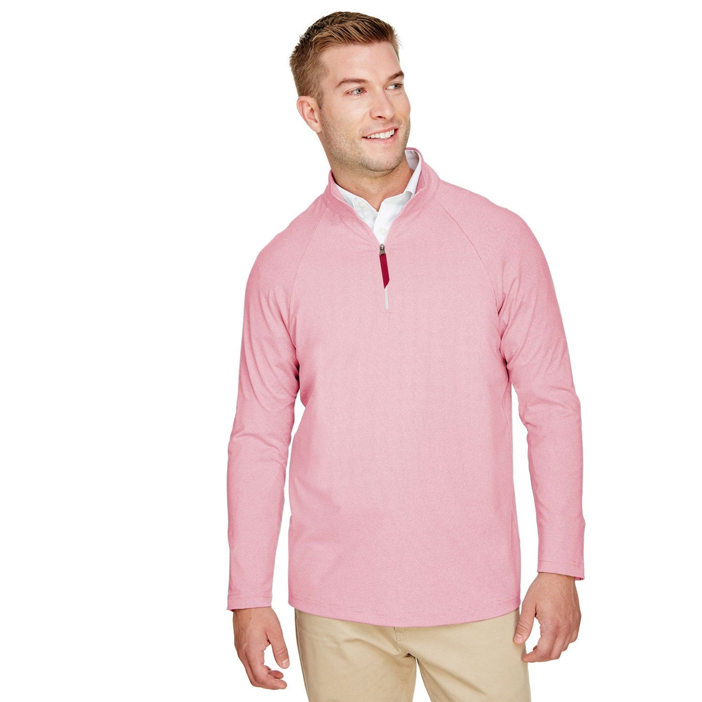 Black Sweatshirts - Devon & Jones - Micro-Stripe Zip