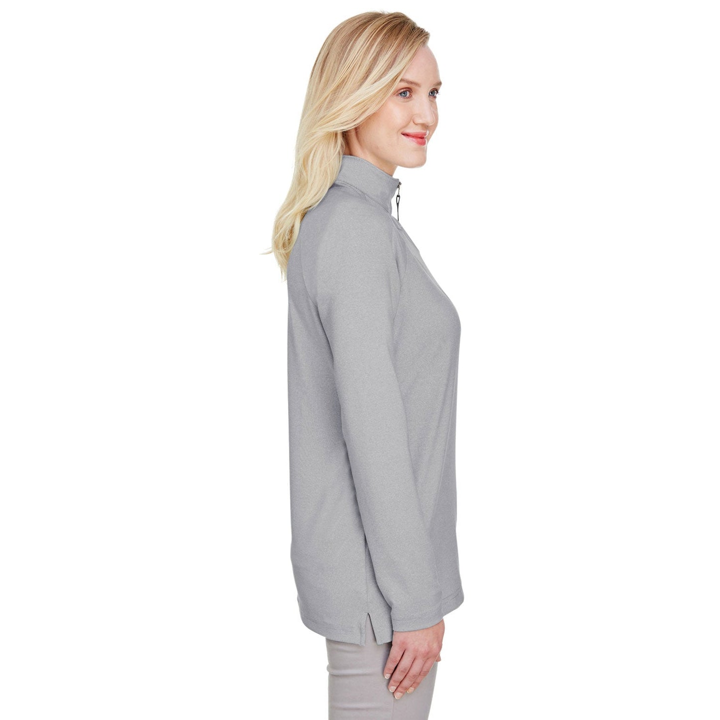 Black Sweatshirts - Devon & Jones - Performance Micro-Stripe