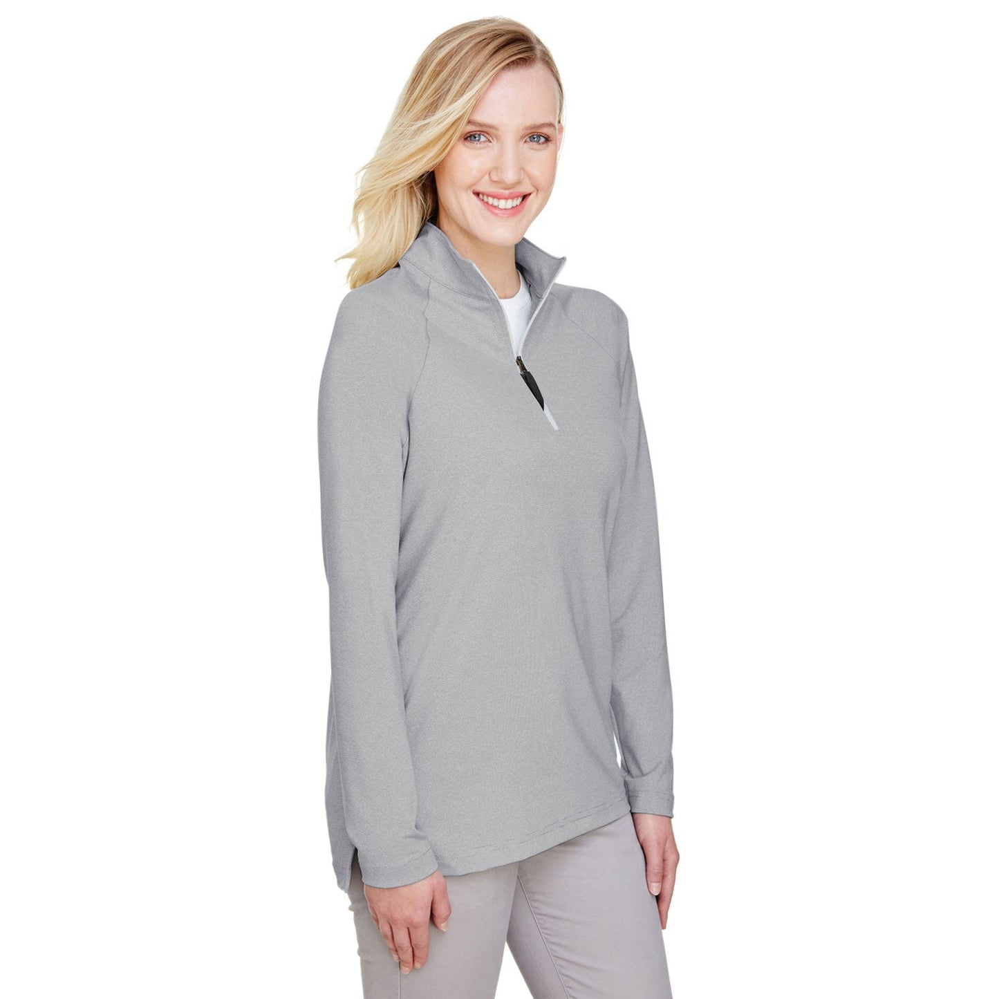 Black Sweatshirts - Devon & Jones - Performance Micro-Stripe