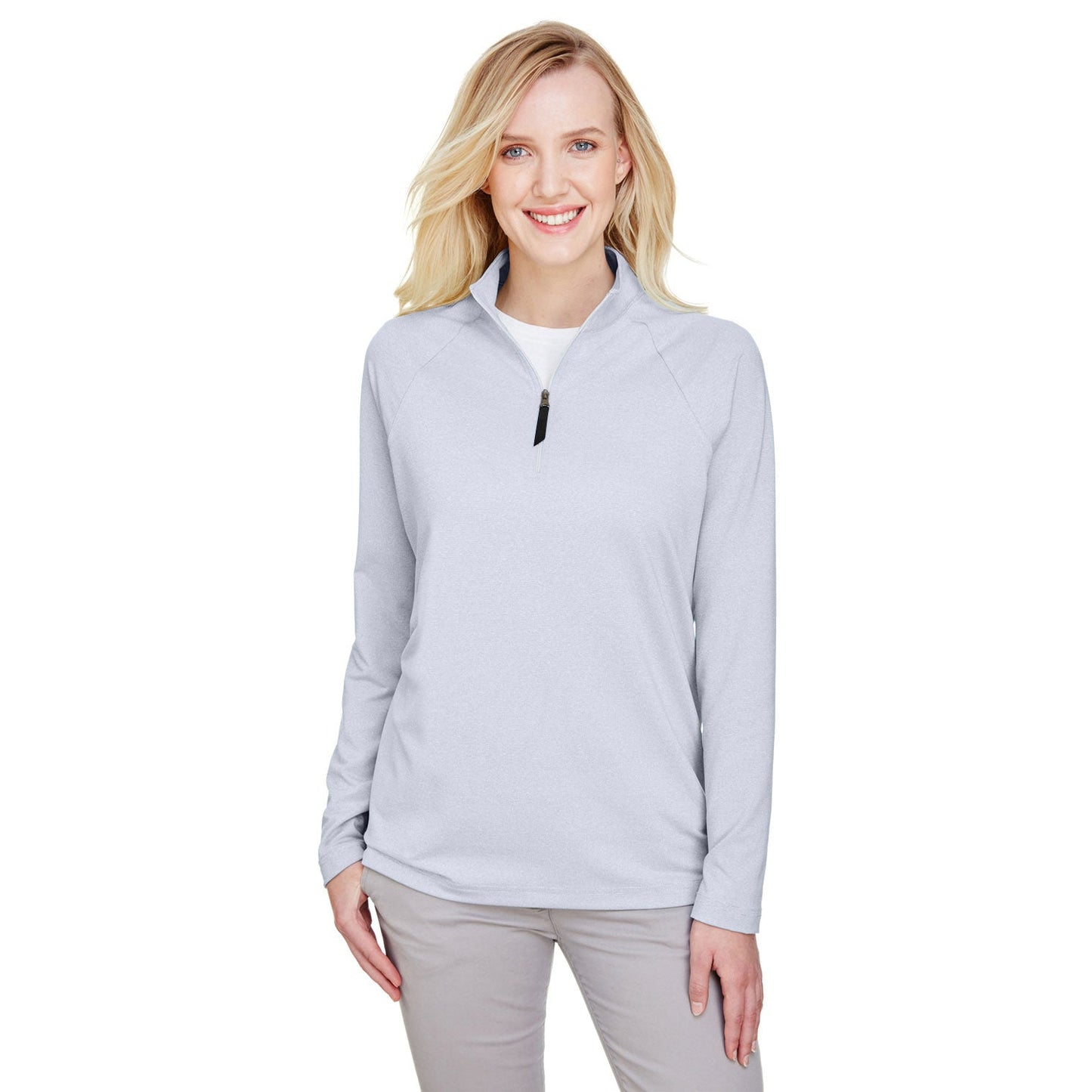 Black Sweatshirts - Devon & Jones - Performance Micro-Stripe