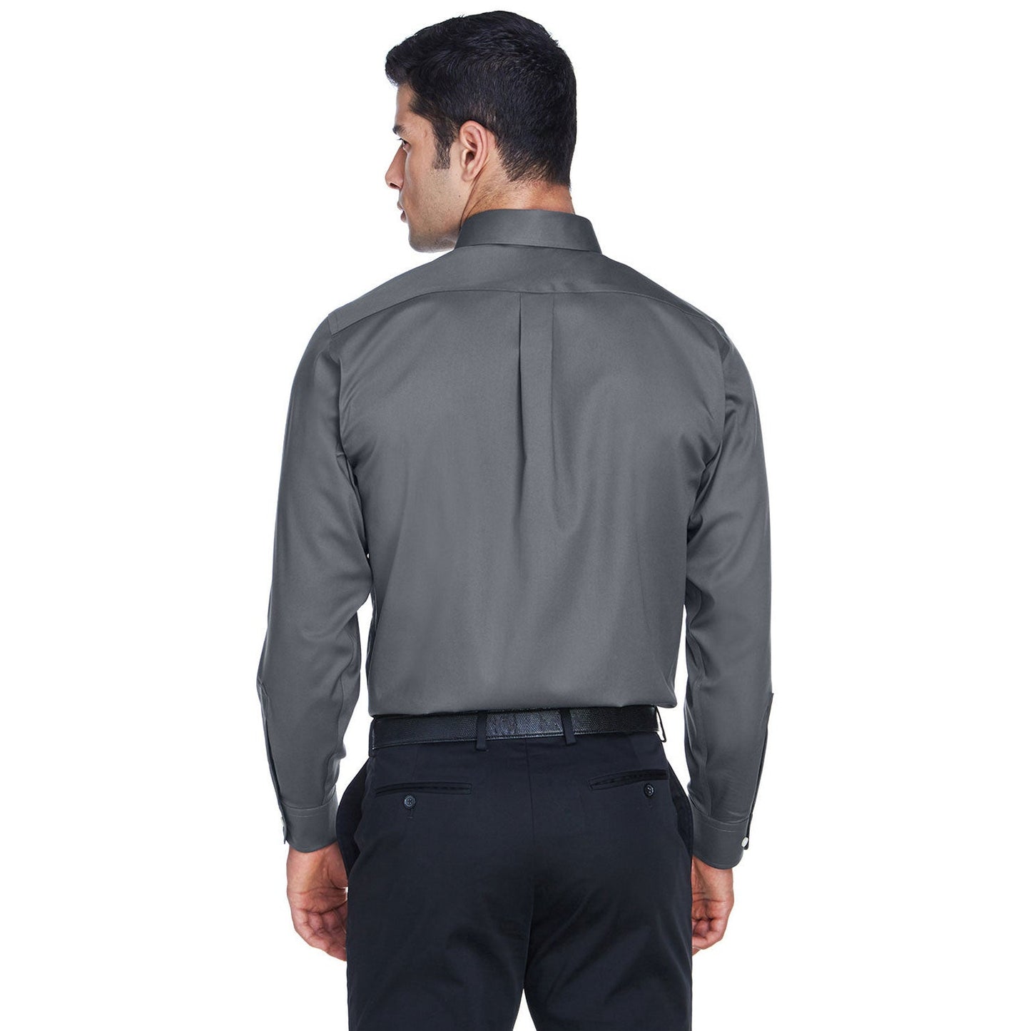 Black Button Up Shirt - Devon & Jones - Solid Stretch Twill