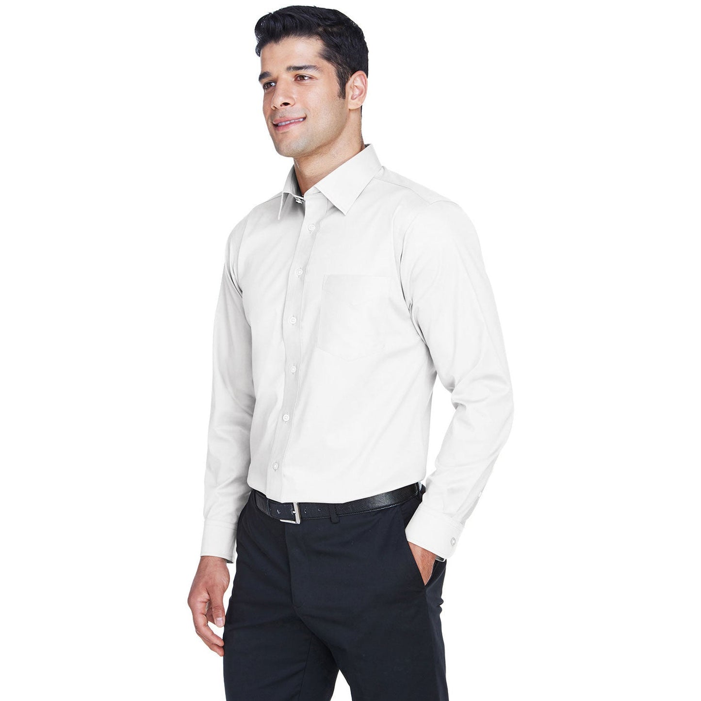 Black Button Up Shirts - Devon & Jones - Stretch Twill
