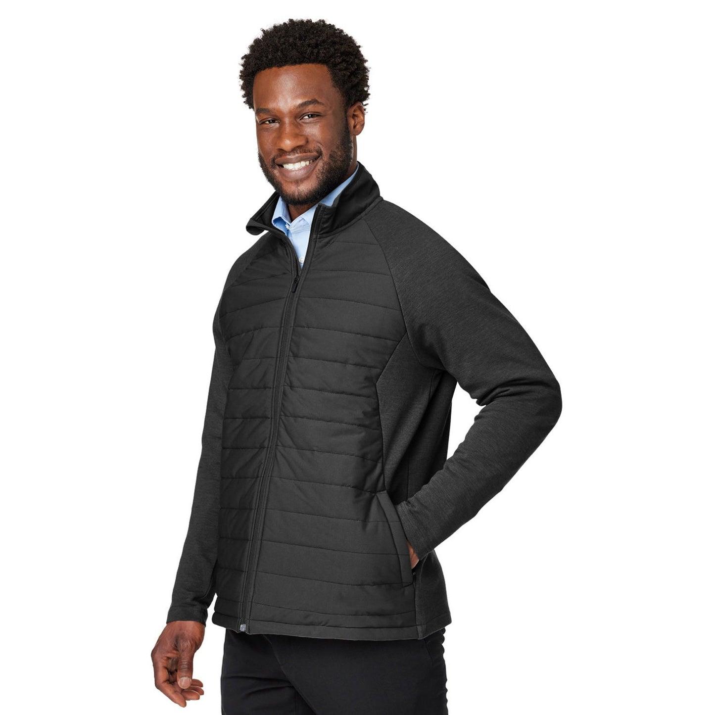 Black Melange Jacket - Devon & Jones - Stylish Hybrid