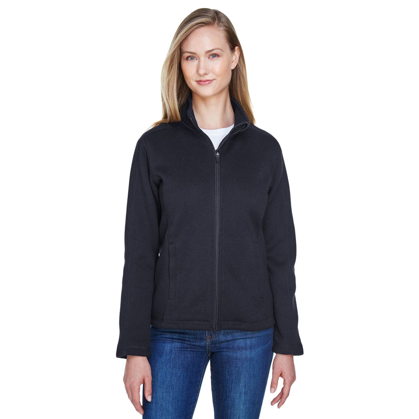 Black Jacket - Devon & Jones - Stylish Fleece Layer