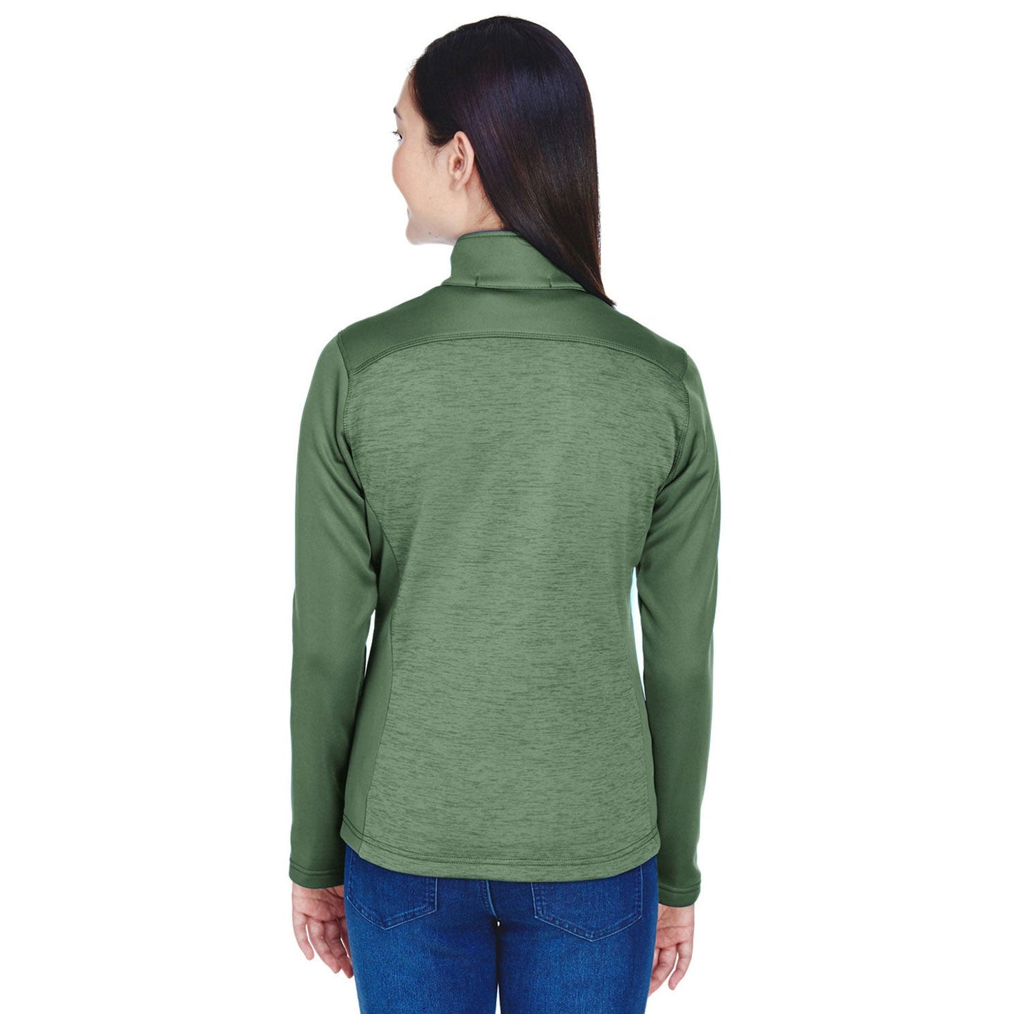Black Heather Sweatshirt - Devon & Jones - Colorblock Fleece