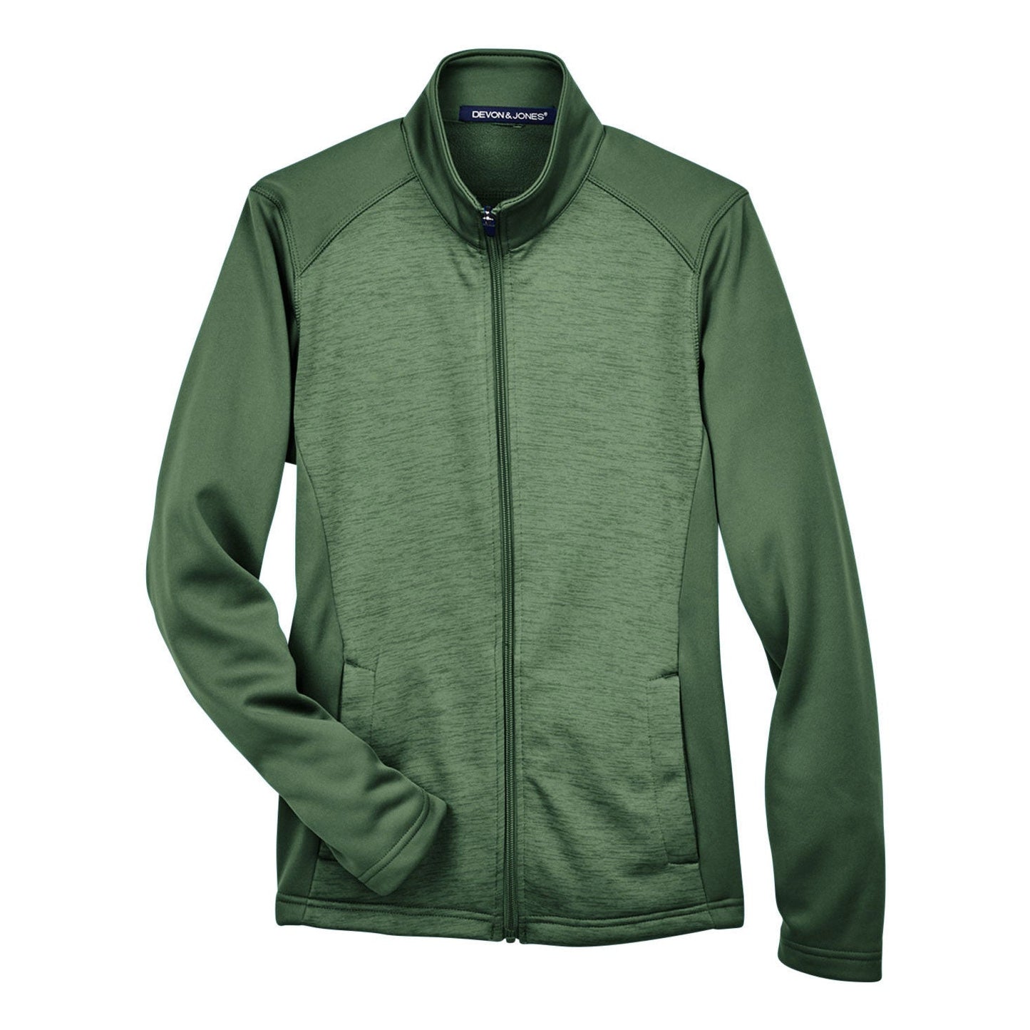 Black Heather Sweatshirt - Devon & Jones - Colorblock Fleece