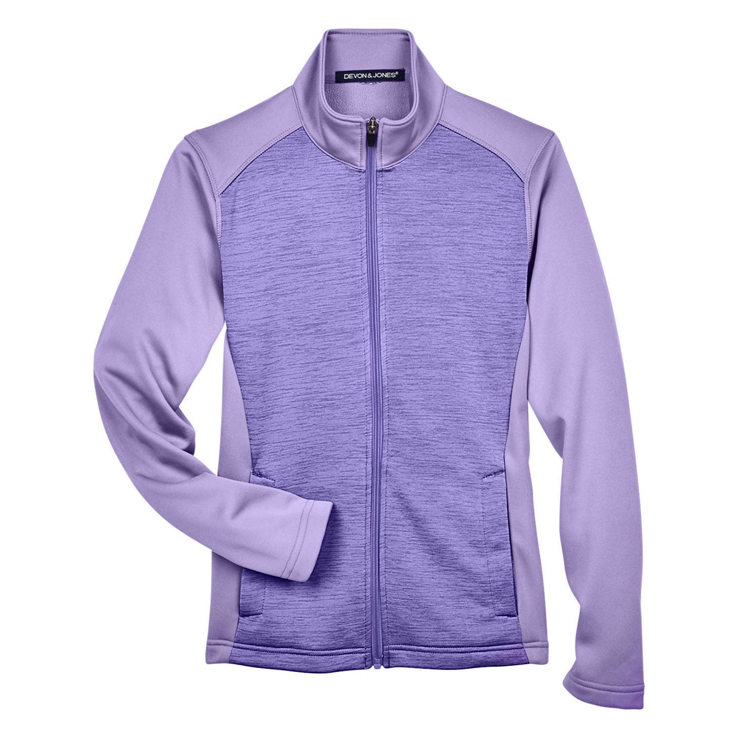 Black Heather Sweatshirt - Devon & Jones - Colorblock Fleece