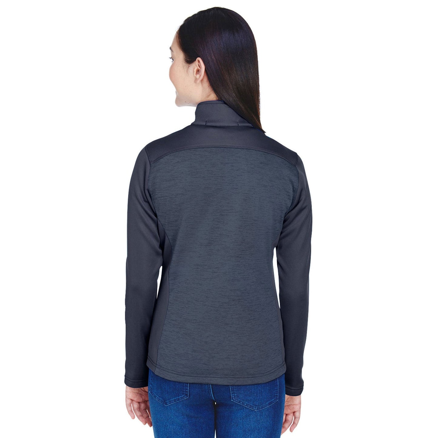 Black Heather Sweatshirt - Devon & Jones - Colorblock Fleece
