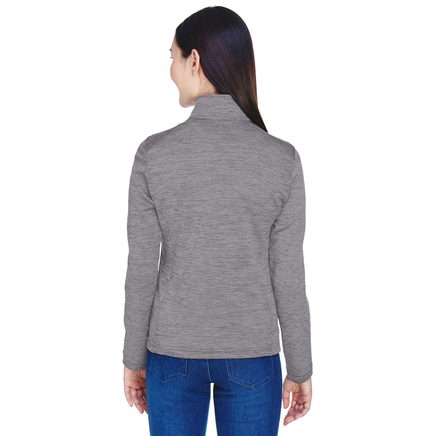 Black Heather Sweatshirts - Devon & Jones - Cozy Fleece