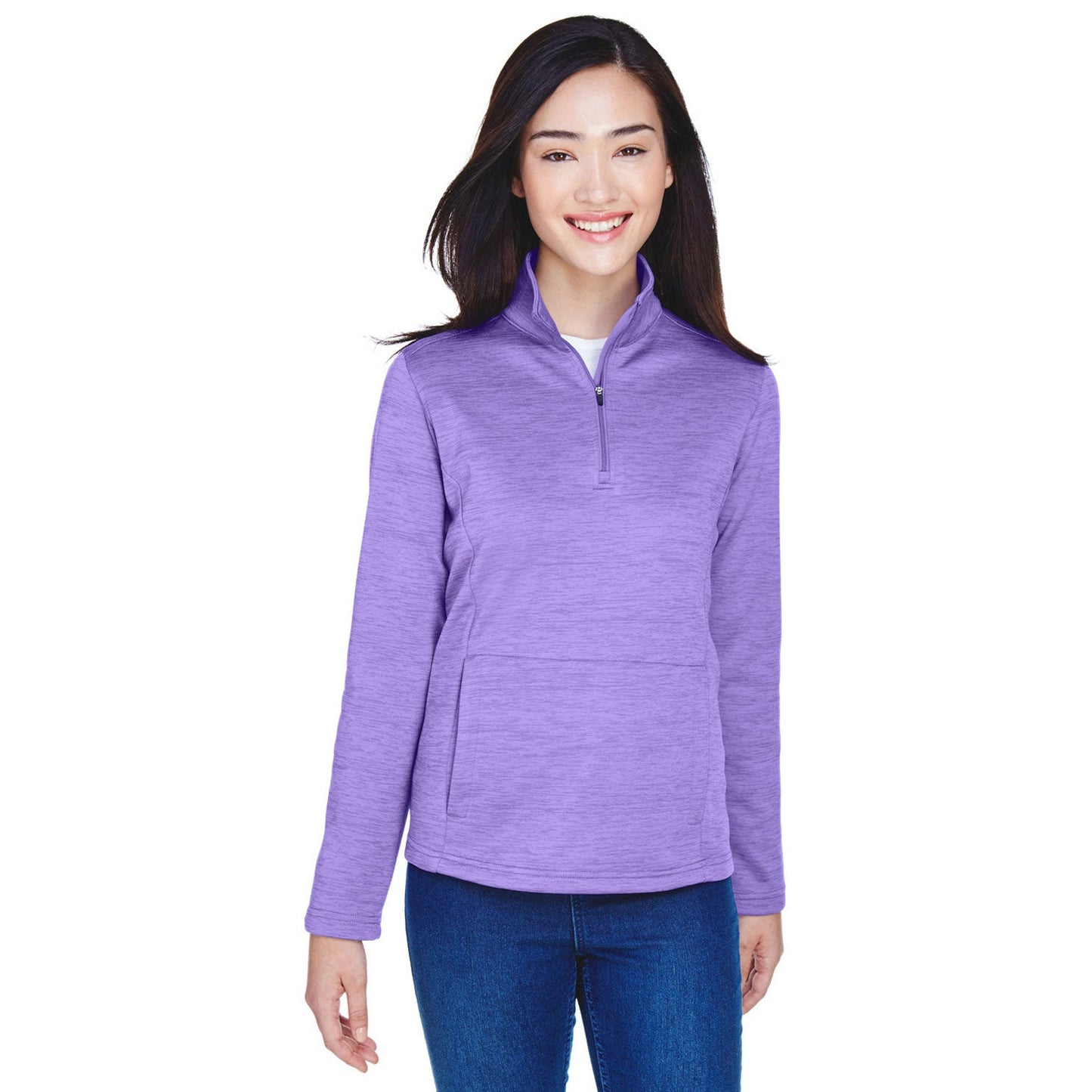 Black Heather Sweatshirts - Devon & Jones - Cozy Fleece