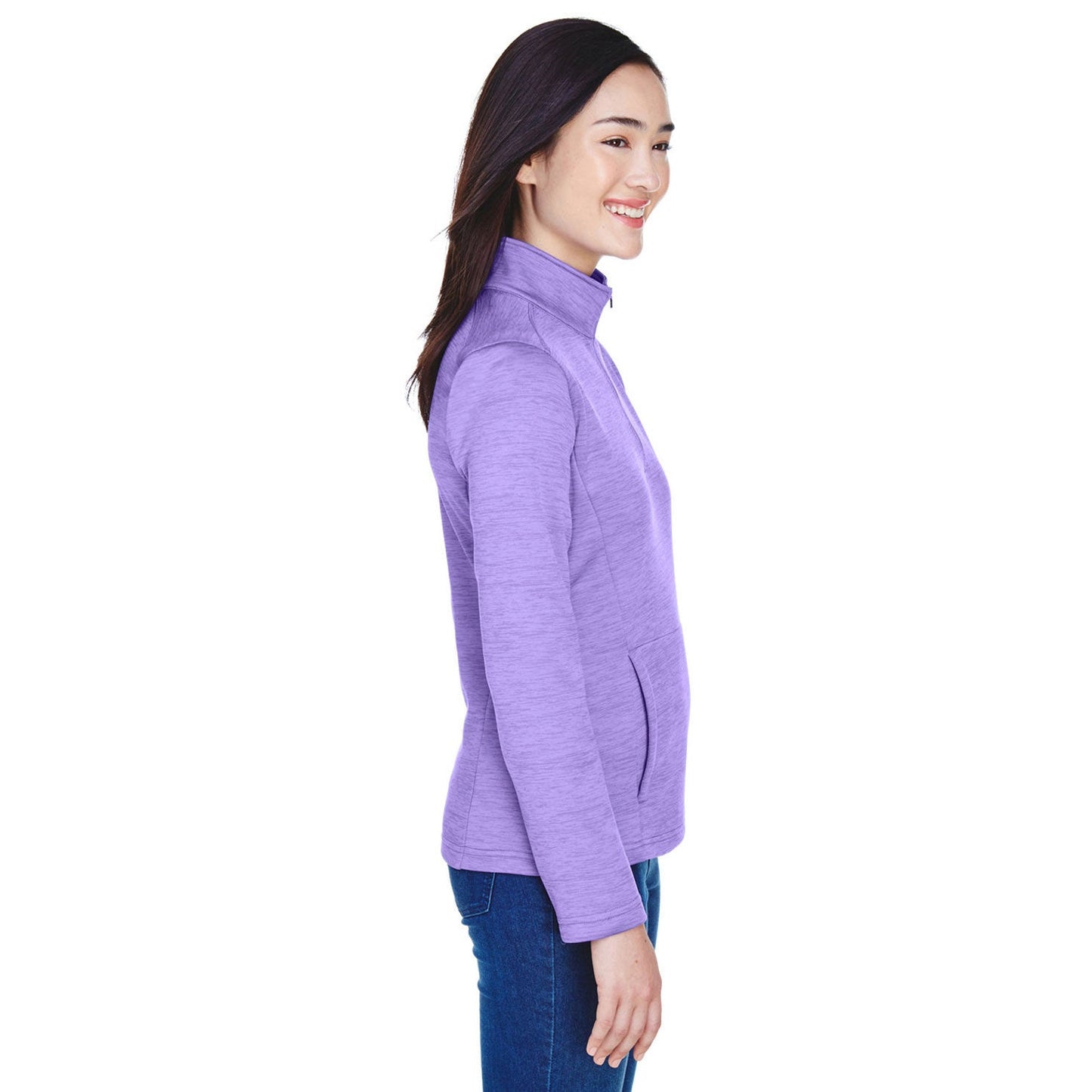 Black Heather Sweatshirts - Devon & Jones - Cozy Fleece
