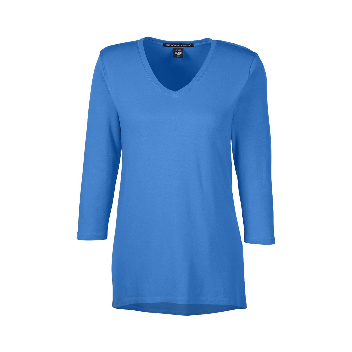 Black T-Shirt - Devon & Jones - Perfect Fit V-Neck