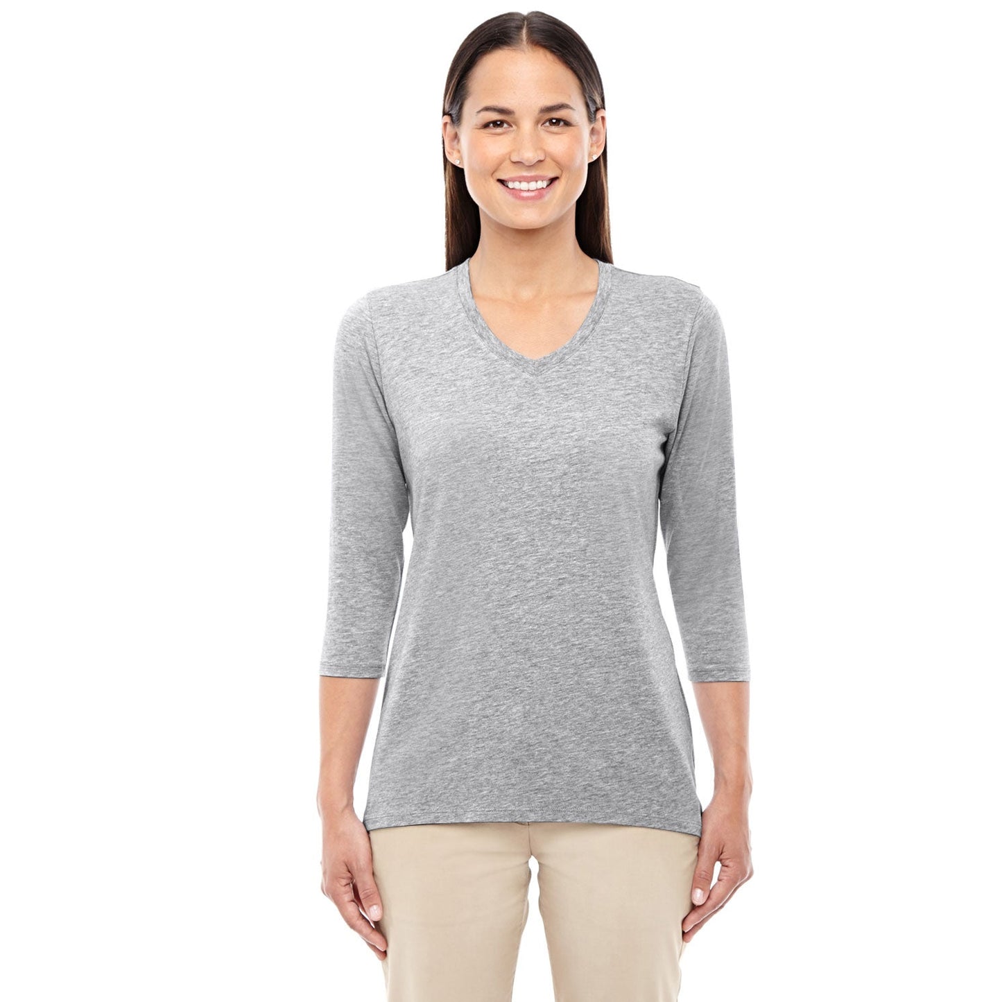 Black T-Shirt - Devon & Jones - Perfect Fit V-Neck