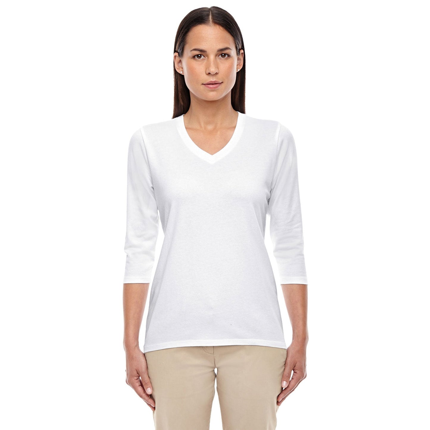 Black T-Shirt - Devon & Jones - Perfect Fit V-Neck
