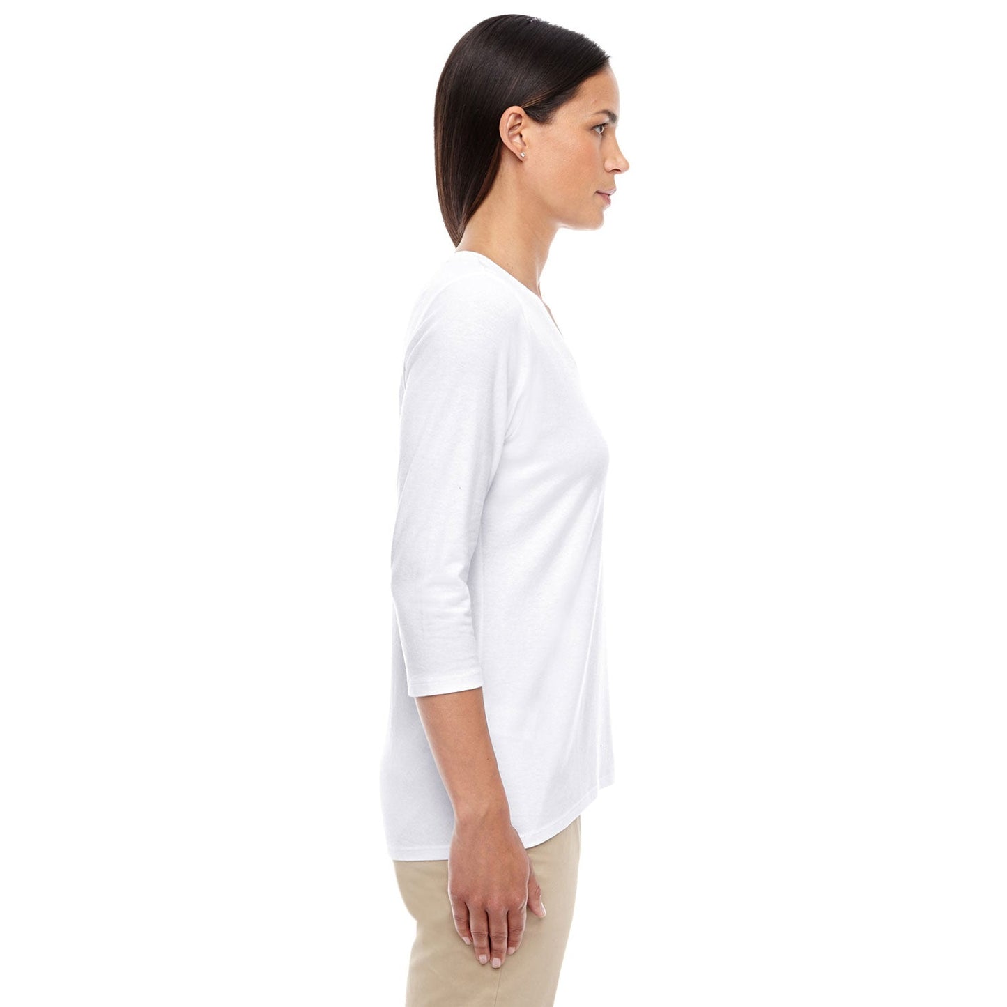 Black T-Shirt - Devon & Jones - Perfect Fit V-Neck
