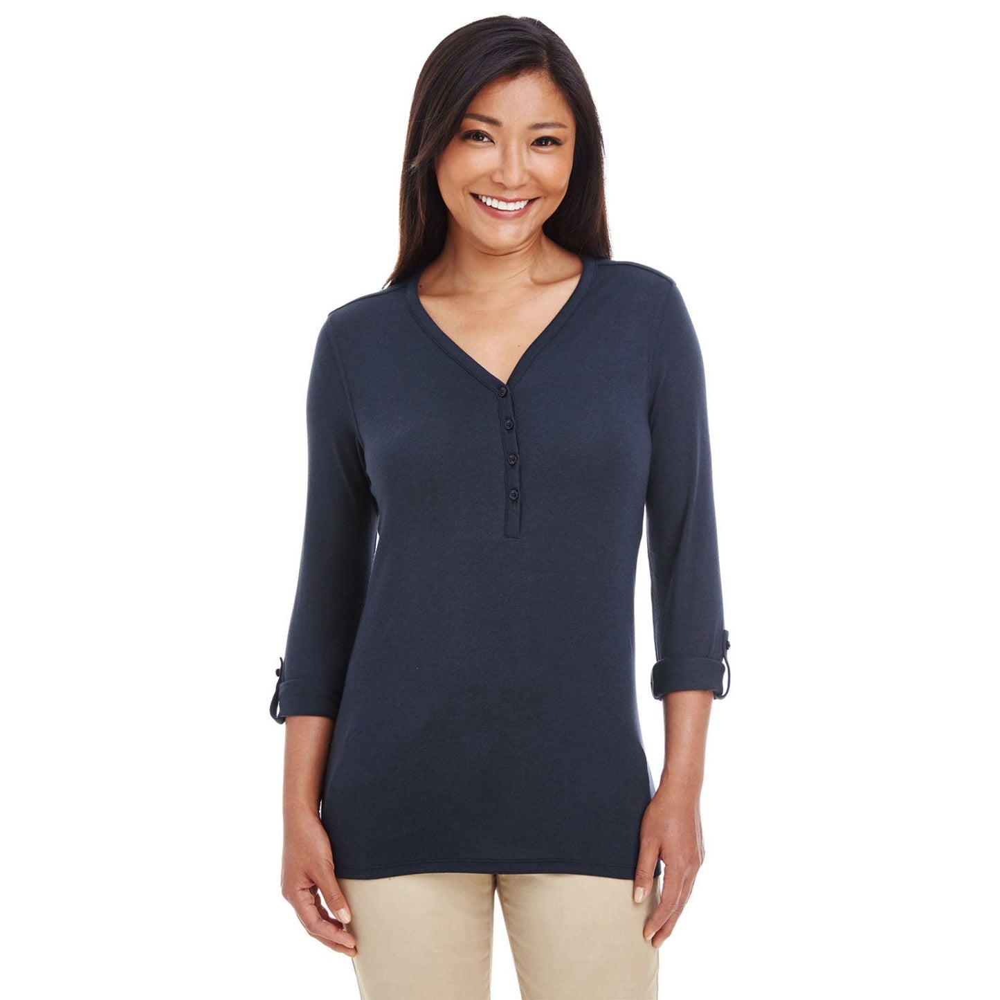Black Blouses - Devon & Jones - Soft Knit Top