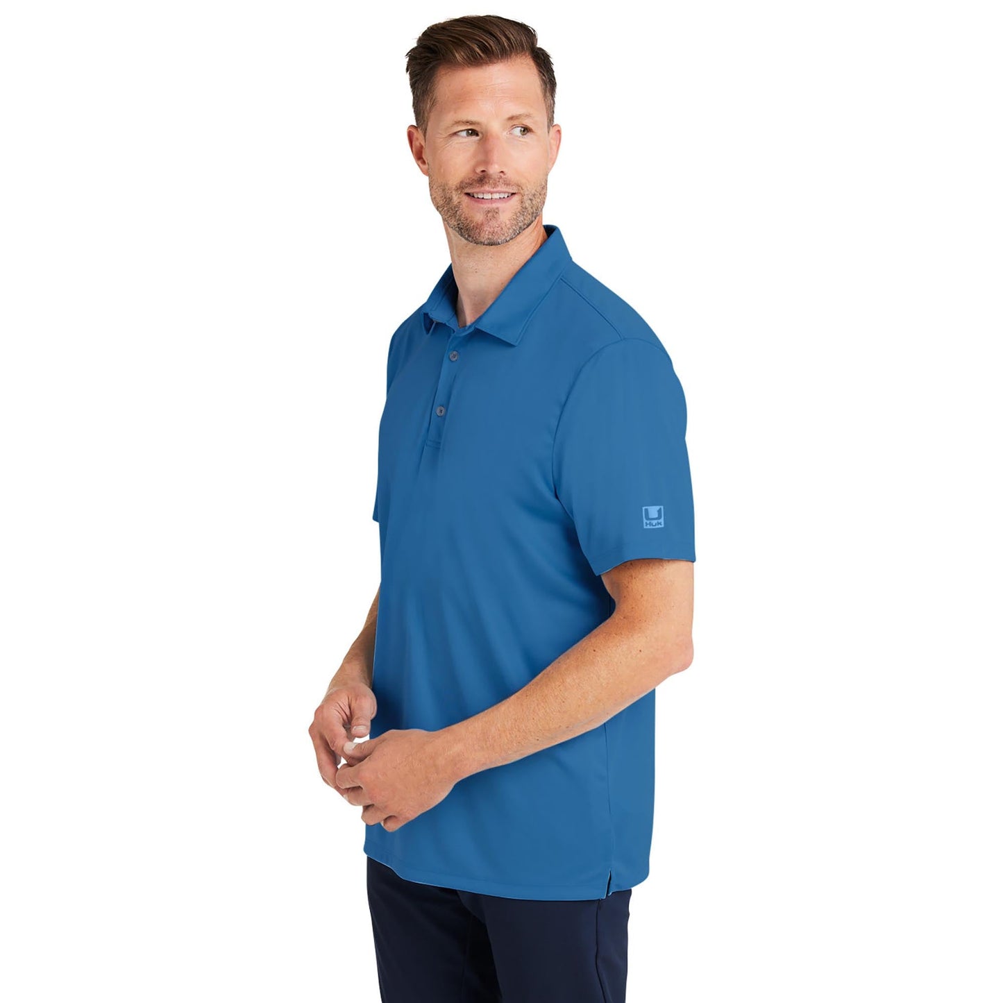 Black Polo Shirt - Huk - Quick-Dry Fabric