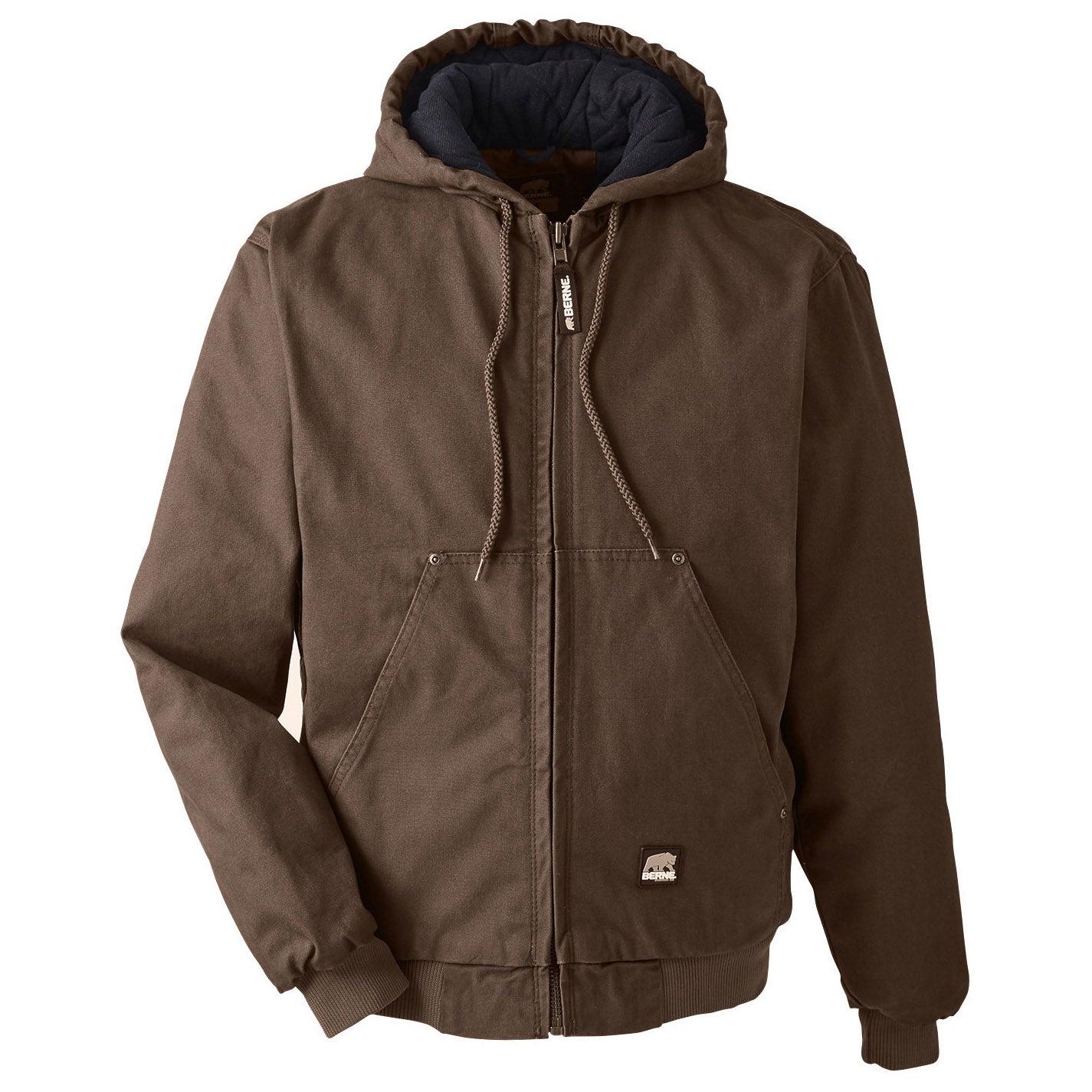 Black Jackets - Berne - Durable Hooded Jacket