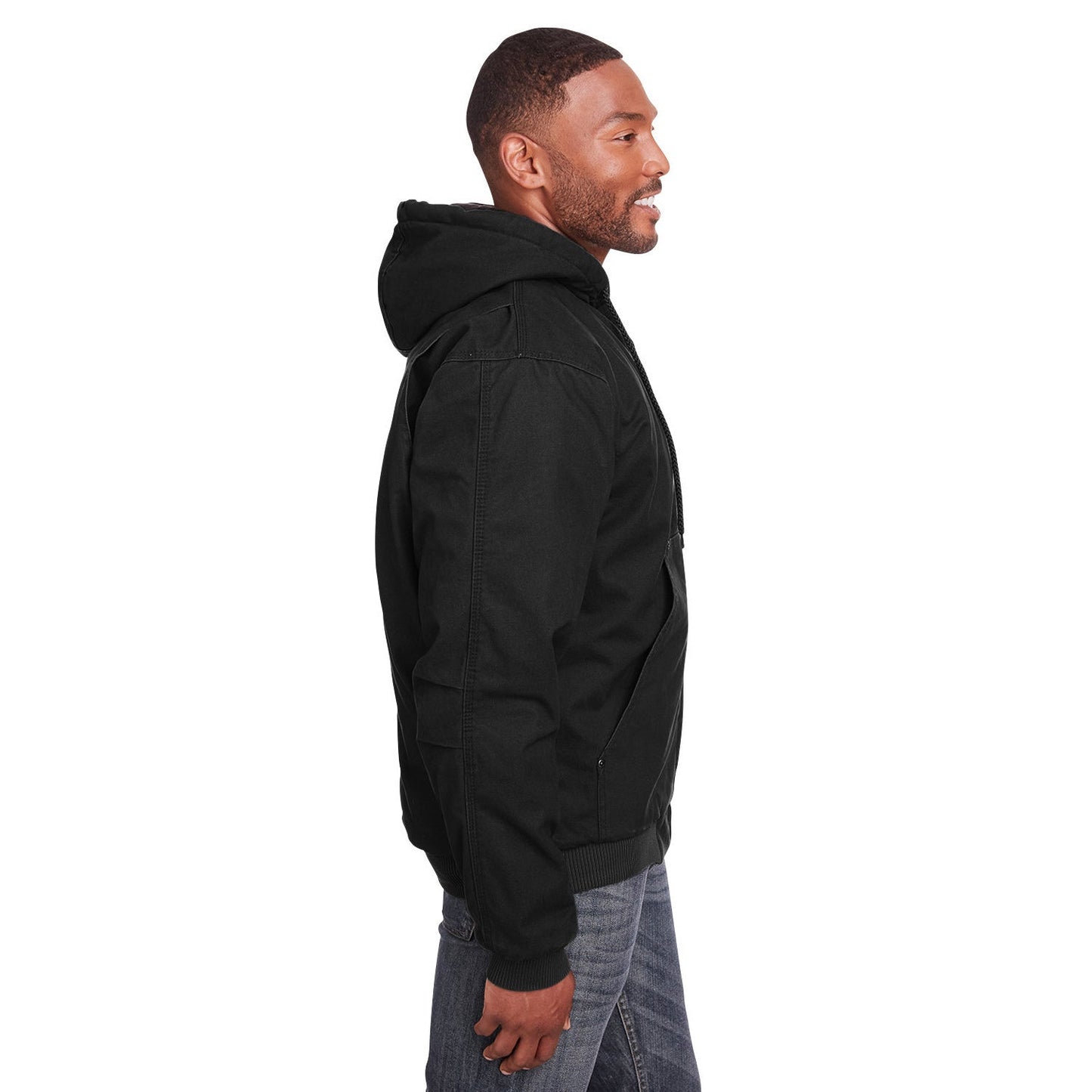 Black Jackets - Berne - Durable Hooded Jacket