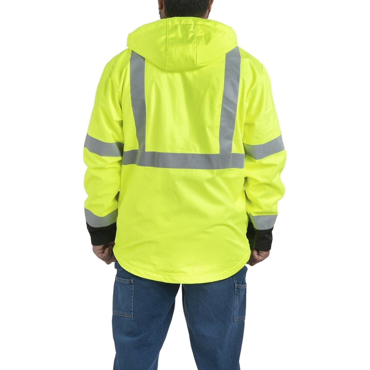 Yellow/Lime Safety Jackets | Berne | Hvj206T Type R Class 3 Tall Softshell