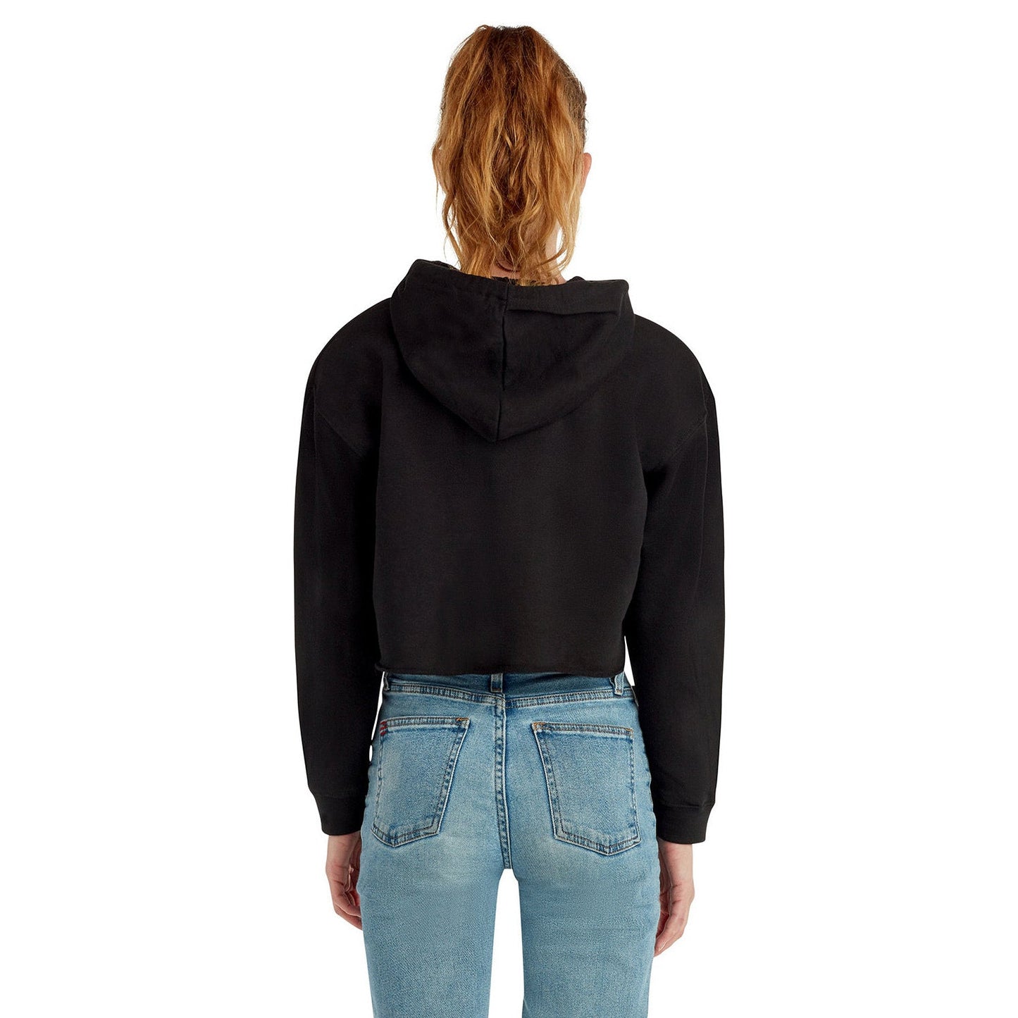 Black Cropped Hoodie - Lane Seven - Soft Fleece