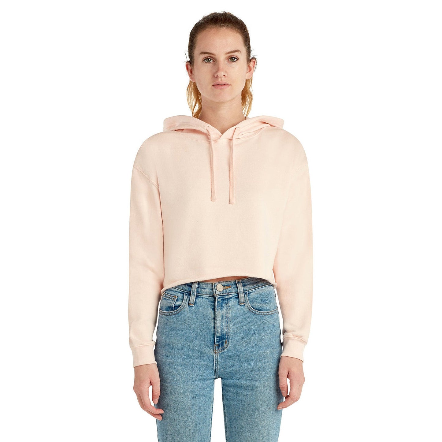 Black Cropped Hoodie - Lane Seven - Soft Fleece