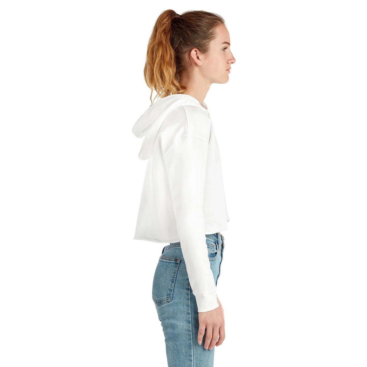Black Cropped Hoodie - Lane Seven - Soft Fleece