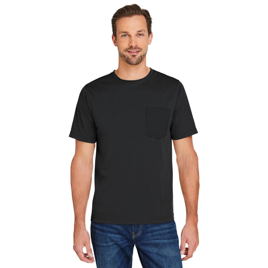 Black Workwear T-Shirt - Harriton - Moisture-Wicking