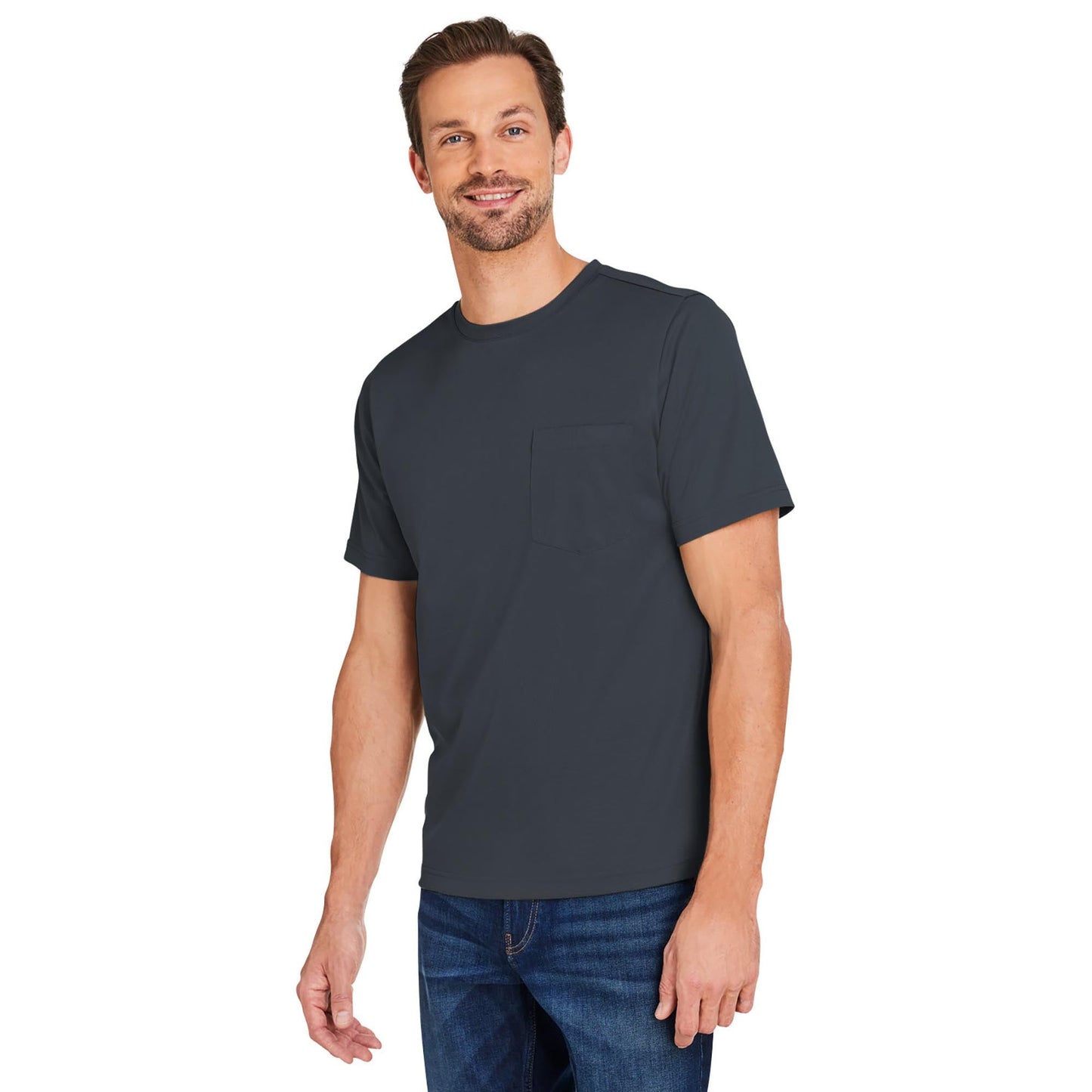 Black Workwear T-Shirt - Harriton - Moisture-Wicking