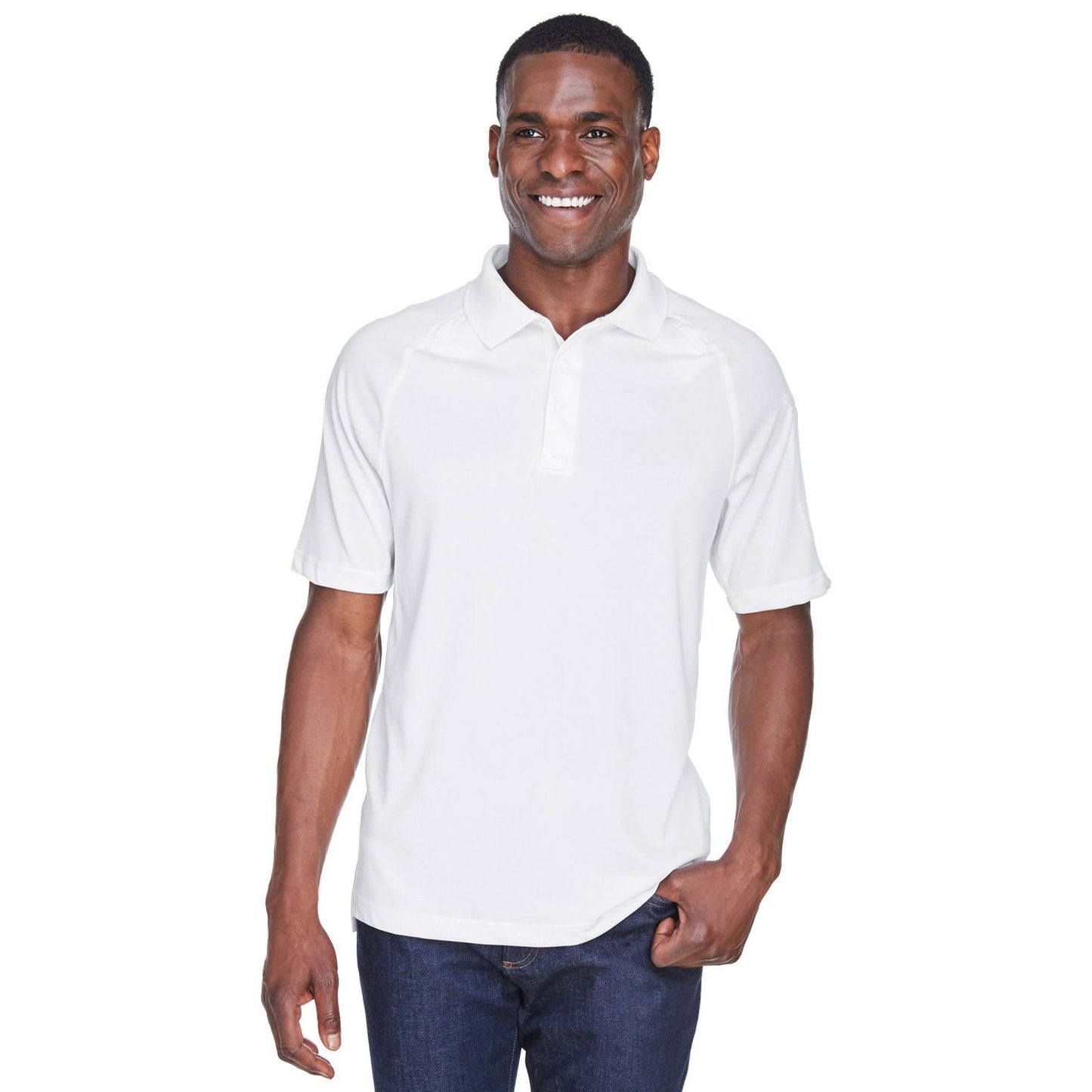 Black Tactical Polo Shirt - Harriton - Moisture-Wicking
