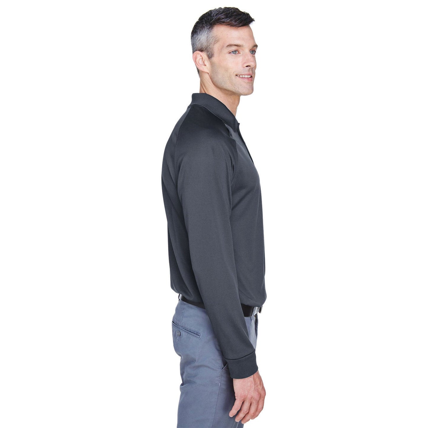 Black Polo Shirts - Harriton - Snag Protection Plus